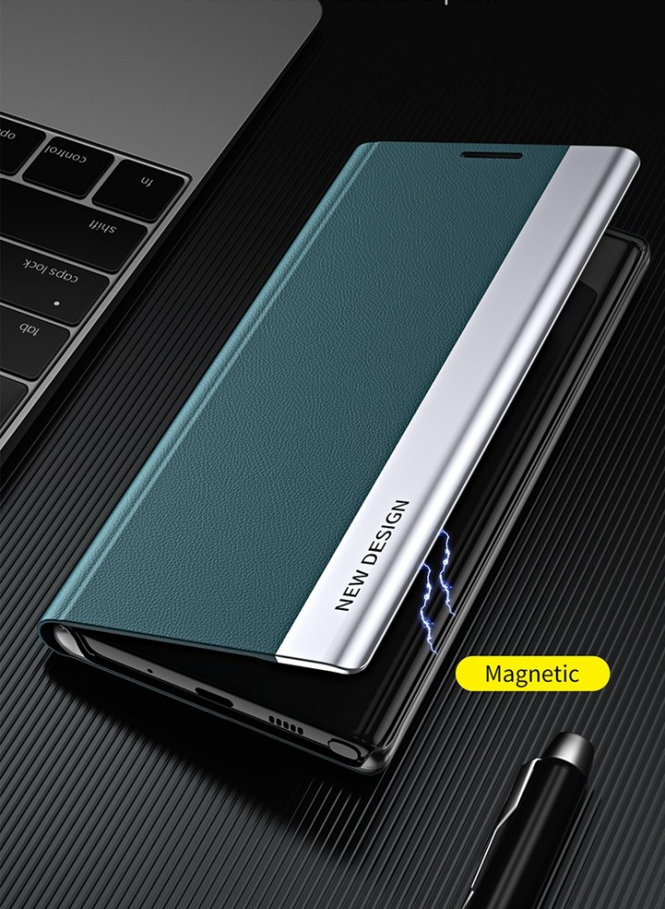 Samsung Galaxy A50 / A50s / A30s, Oldalra nyíló tok, stand, Wooze Silver Line, rózsaszín termék 2. képe