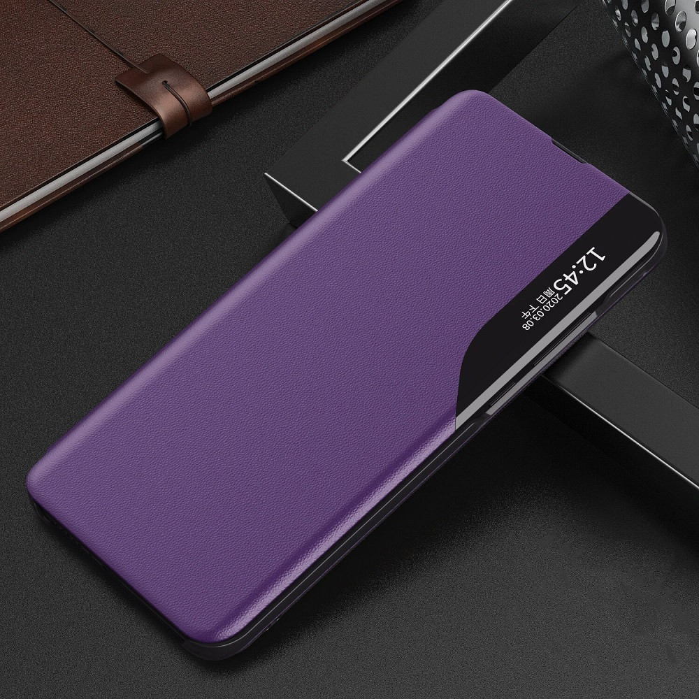 Samsung Galaxy A13 4G SM-A135F / A137F, Oldalra nyíló tok, stand, hívás mutatóval, Wooze FashionBook, lila termék 2. képe