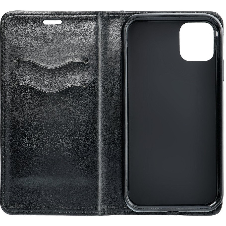 Realme C31, Oldalra nyíló tok, stand, Magnet Book, fekete termék 2. képe
