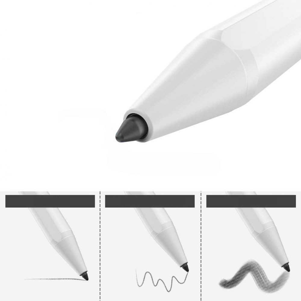Univerzális toll, Apple iPad 2018 vagy újabb készülékhez, mágneses, Digital Stylus Stylus Pen, fehér termék 2. képe