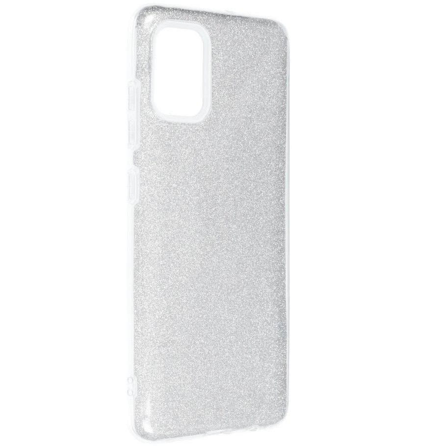 Motorola Moto E22 / E22i, Szilikon tok, csillogó, Forcell Shining, ezüst termék 2. képe