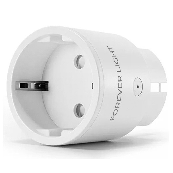 Intelligens hálózati töltő aljzat, Wifi-s, telefonról vezérelhető, időzíthető, Forever, fehér termék 2. képe