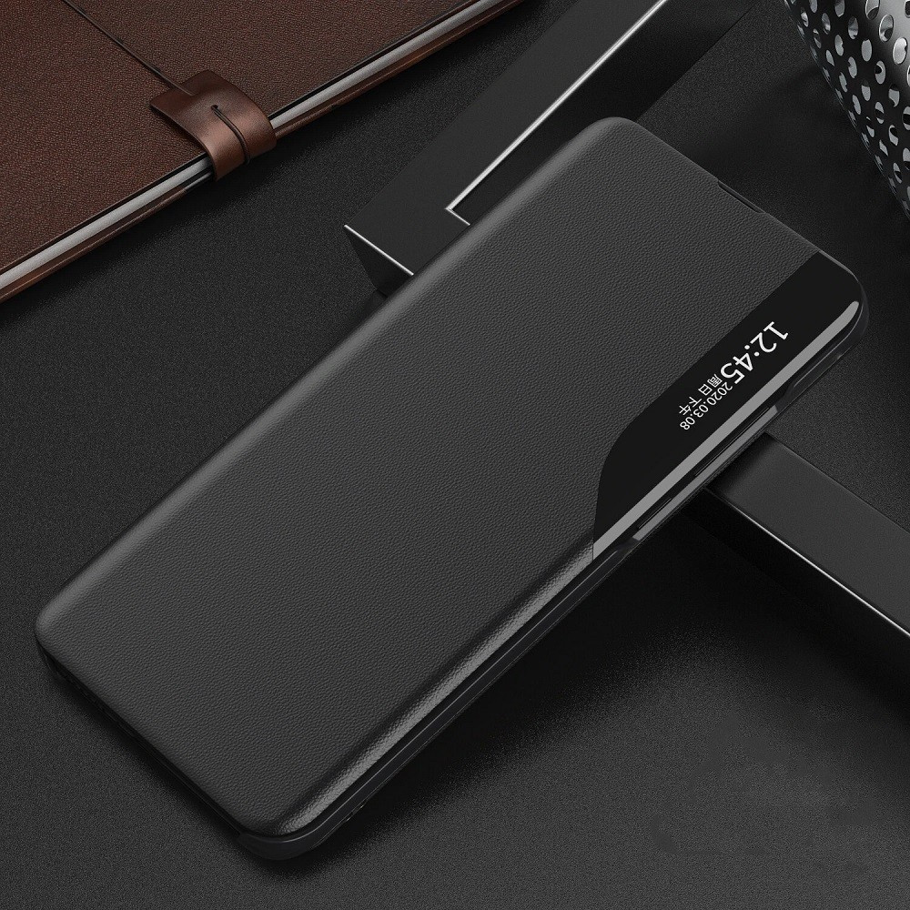 Xiaomi 13, Oldalra nyíló tok, stand, hívás mutatóval, Wooze FashionBook, fekete termék 2. képe