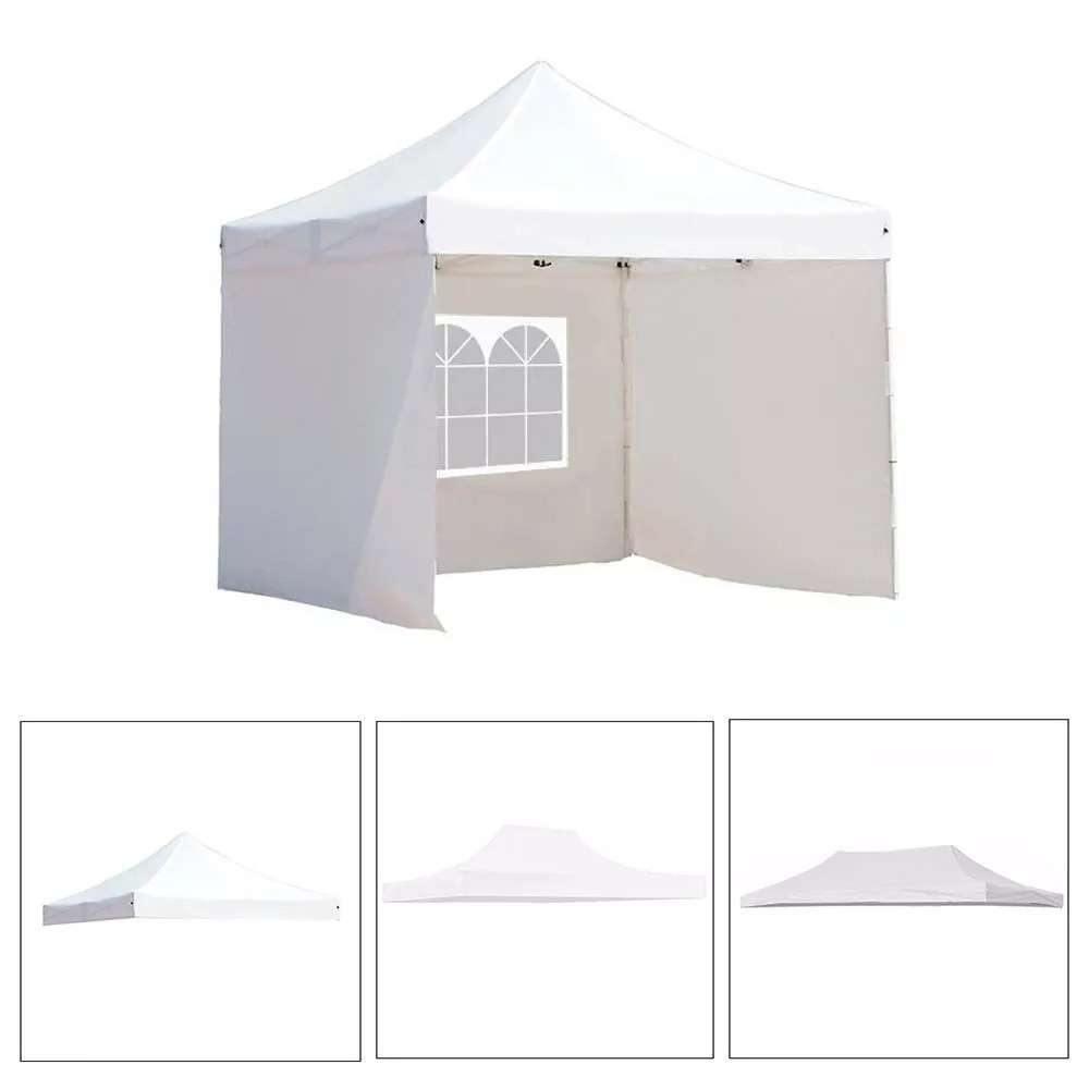 Pavilon tető és oldalfal ponyva, 2.9 x 2.9 m, fehér termék 2. képe