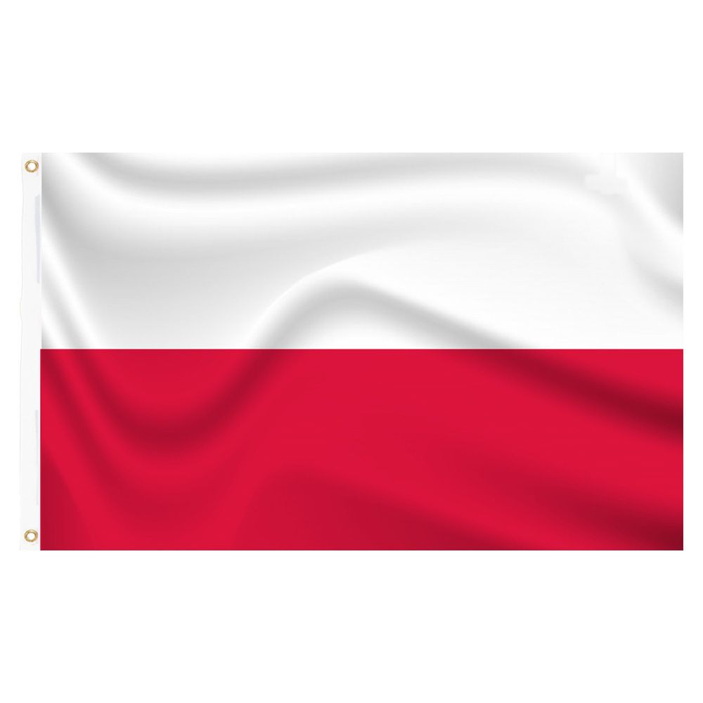 Zászlótartó rúd, lengyel zászlóval termék 2. képe