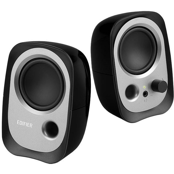 Hangszóró szett, 2.0, 2 x 2W, Vezetékes, 3.5mm, Edifier R12U, fekete termék 2. képe
