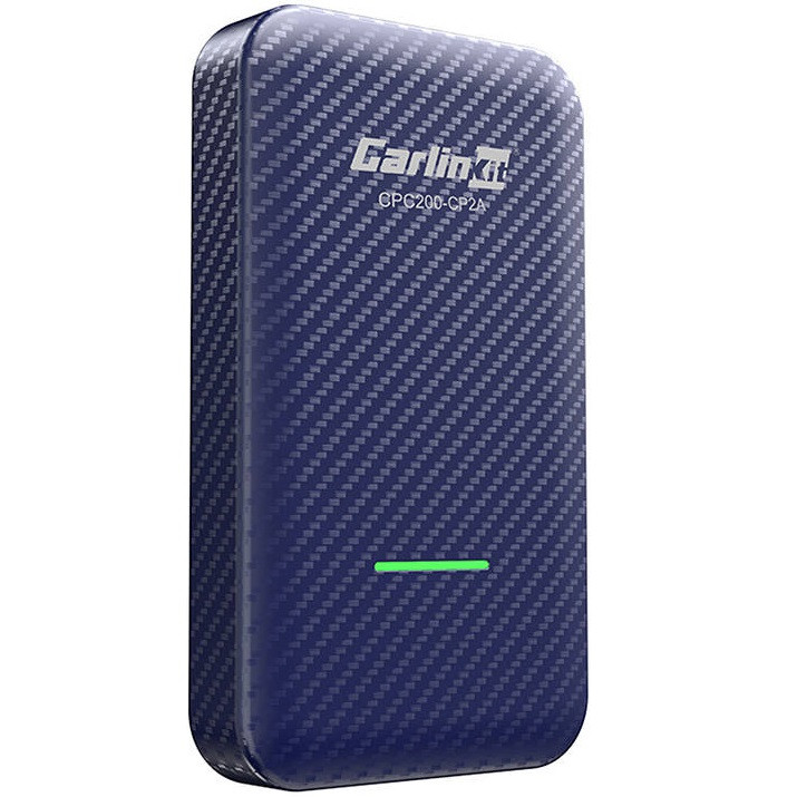 Autós vezeték nélküli adapter, v5.2, karbon minta, Carlinkit 4.0 CPC200 CP2A, kék termék 2. képe