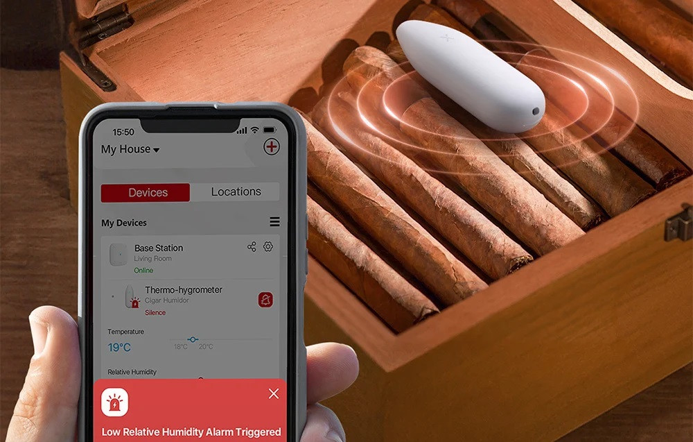 X-Sense STH51 Smart termométer / higrométer, Wifi kapcsolat, fehér termék 2. képe
