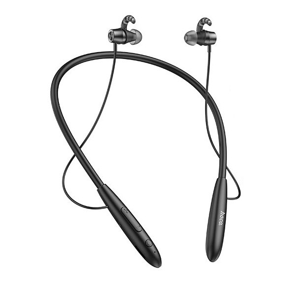 Bluetooth sztereó fülhallgató, v5.1, sportoláshoz, mikrofon, funkció gomb, hangerő szabályzó, kártyaolvasóval, Hoco ES61 Manner, fekete termék 2. képe