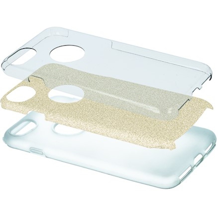 Apple iPhone 15 Pro Max, Szilikon tok, csillogó, Forcell Shining, arany termék 2. képe