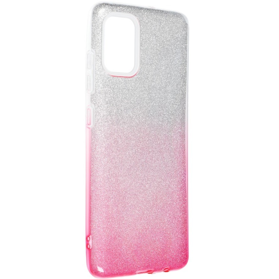 Samsung Galaxy S24 SM-S921, Szilikon tok, csillogó, Forcell Shining, vörösarany/ezüst termék 2. képe