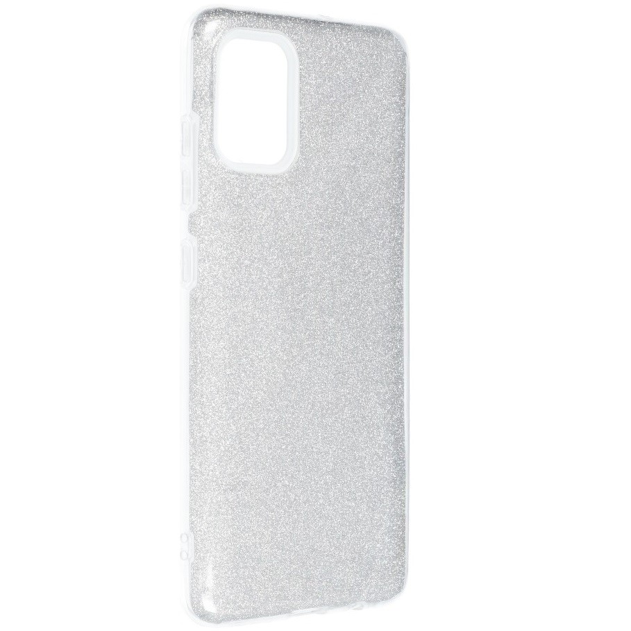 Samsung Galaxy A05 SM-A055F, Szilikon tok, csillogó, Forcell Shining, ezüst termék 2. képe