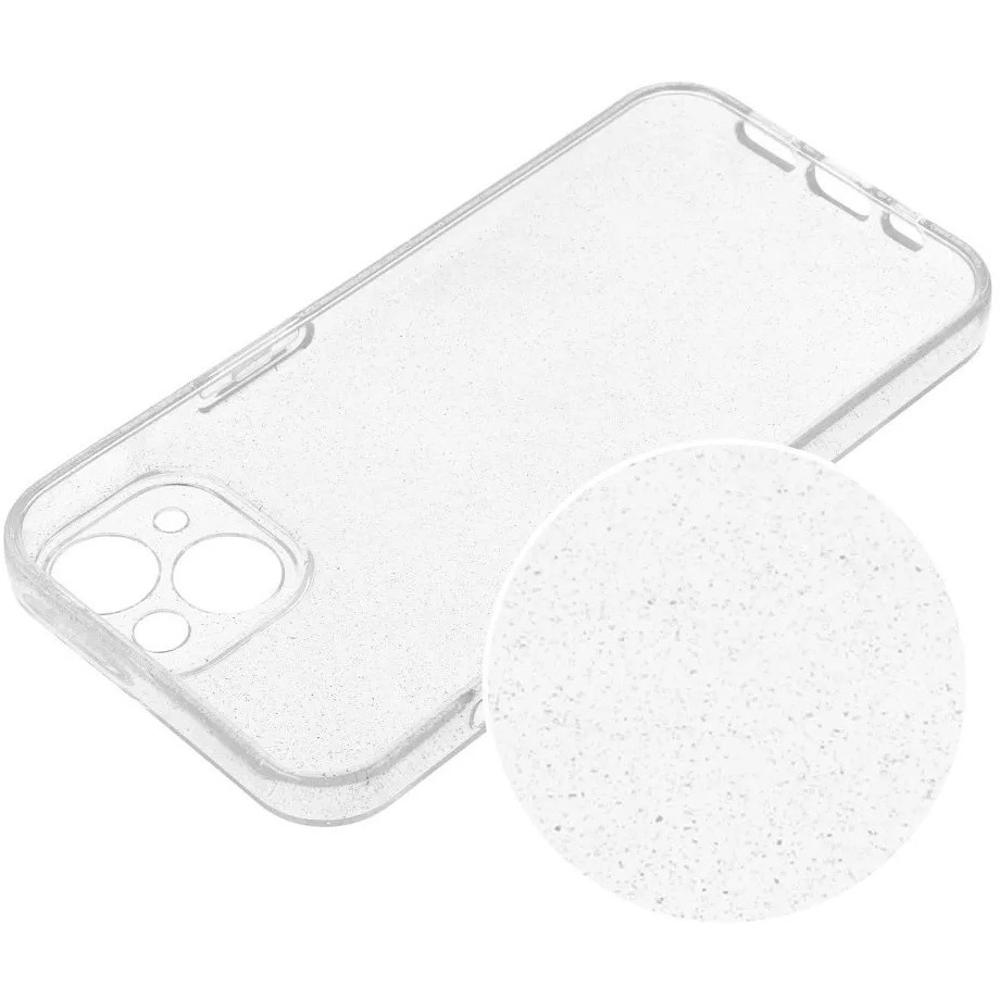 Samsung Galaxy S25 SM-S931, Szilikon tok, 2 mm vastag, csillogó hátlap, átlátszó termék 2. képe