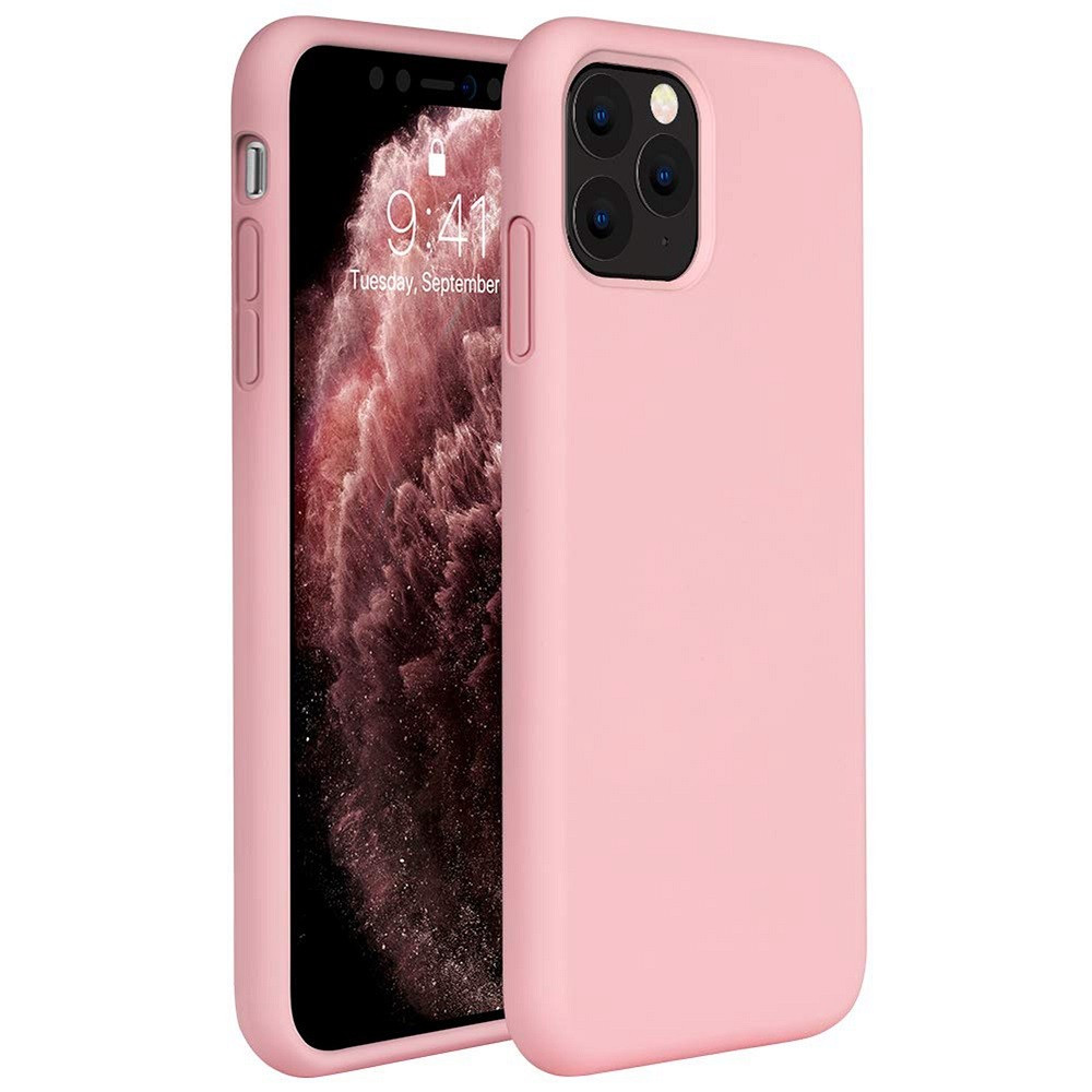 Samsung Galaxy A10 SM-A105F, Szilikon tok, Wooze Liquid Silica Gel, rózsaszín akciós termékkép 1