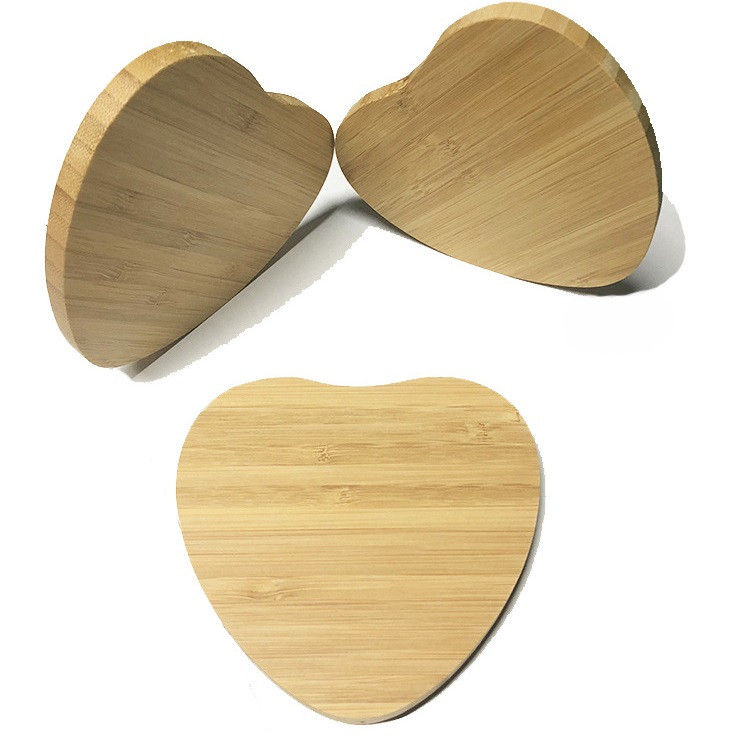 Univerzális vezeték nélküli töltő állomás, Qi Wireless, 10W, fahatású, szív alakú, Wooze Bamboo Qi Wireless Heart Shape, barna akciós termékkép 1