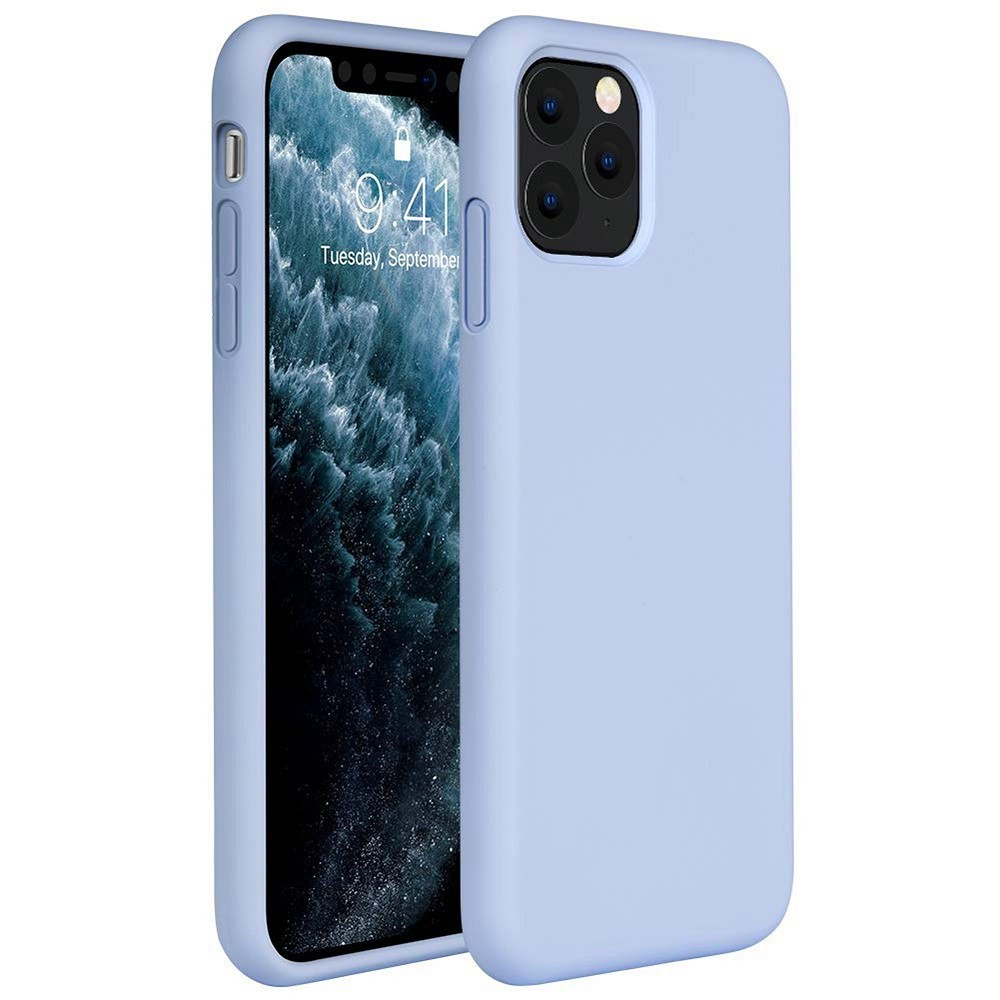 Apple iPhone 14 Pro, Szilikon tok, Wooze Liquid Silica Gel, lila akciós termékkép 1