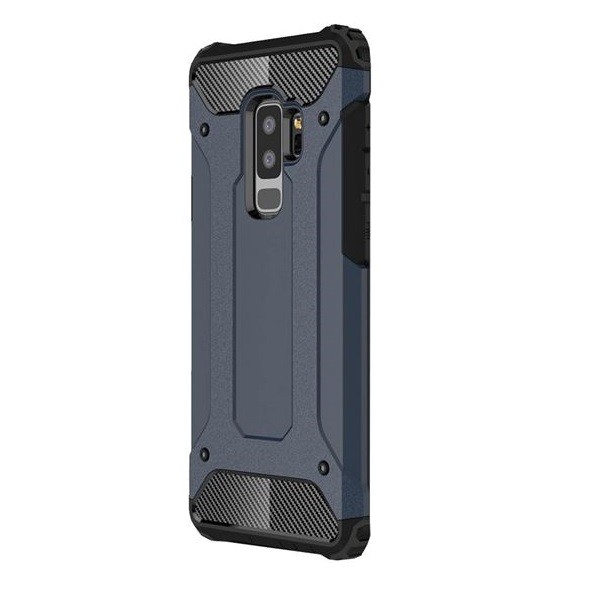 Samsung Galaxy A20s SM-A207F, Műanyag hátlap védőtok, Defender, fémhatású, sötétkék akciós termékkép 1