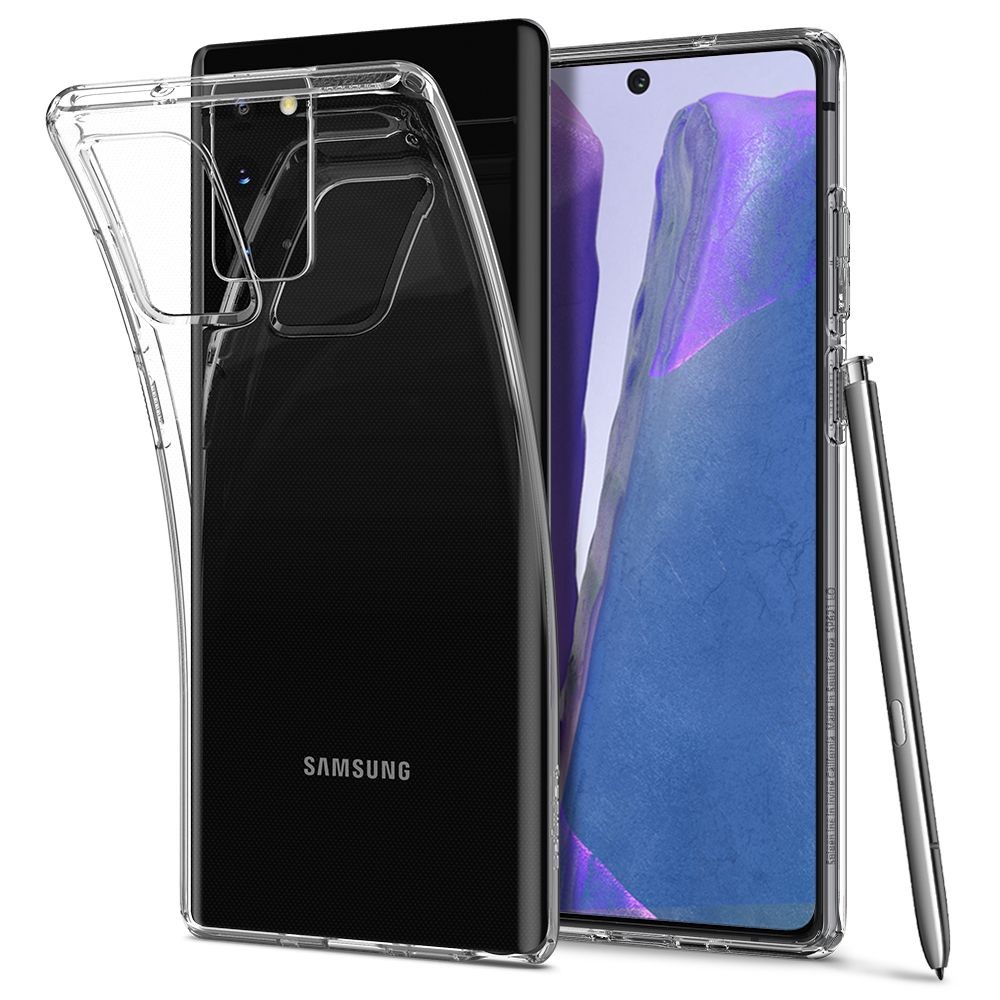 Samsung Galaxy Note 20 / 20 5G SM-N980 / N981, Szilikon tok, Spigen Liquid Crystal, átlátszó akciós termékkép 1