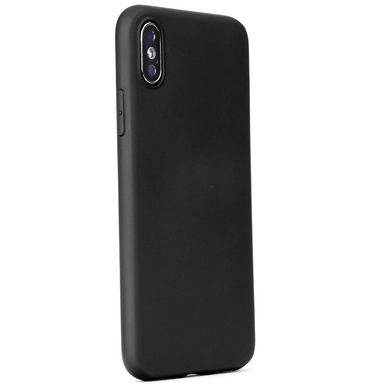 Samsung Galaxy M31 SM-M315F, Szilikon tok, Forcell Soft, fekete akciós termékkép 1