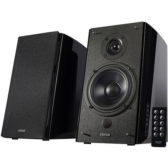 Hangszóró szett, 2.0, Aktív, 2 x 60W, Bluetooth, Optikai kimenet, RCA, 3.5mm, Koaxiális csatlakozó, Edifier R2000DB, fekete akciós termékkép 1