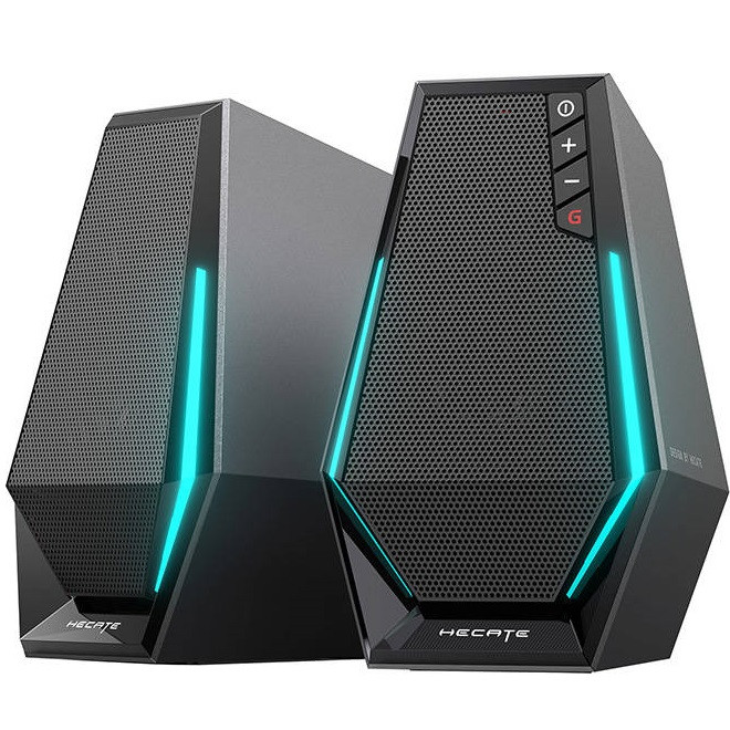 Hangszóró szett, 2.0, 2 x 2.5W, Bluetooth, USB aljzat, 3.5mm, Edifier HECATE G1500, fekete akciós termékkép 1