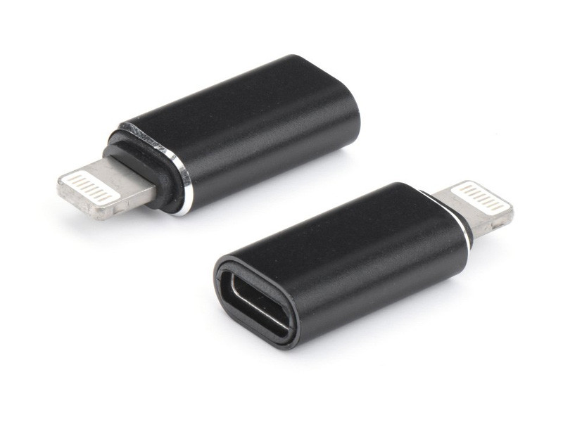 Adapter, Lightning - USB Type-C átalakító, fekete akciós termékkép 1