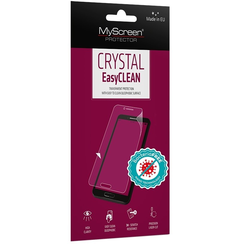 Xiaomi Redmi Note 8T, Kijelzővédő fólia (az íves részre NEM hajlik rá!), MyScreen Protector Antibacterial, Clear Prémium akciós termékkép 1