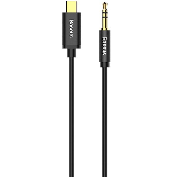 Audió kábel, USB Type-C, 1 x 3,5 mm jack, 120 cm, Baseus Yiven M01, fekete akciós termékkép 1