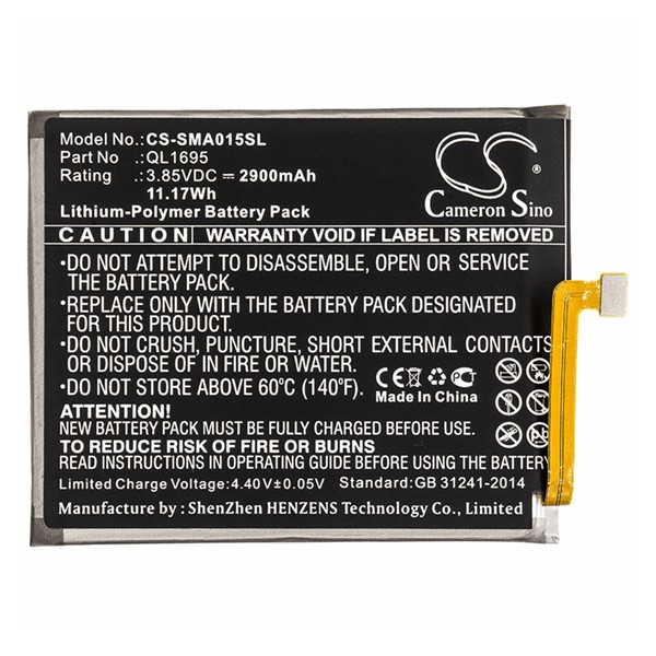 Samsung Galaxy A01 SM-A015F, Akkumulátor, 2900 mAh, Li-Polymer, Cameron Sino, kompatibilis akciós termékkép 1