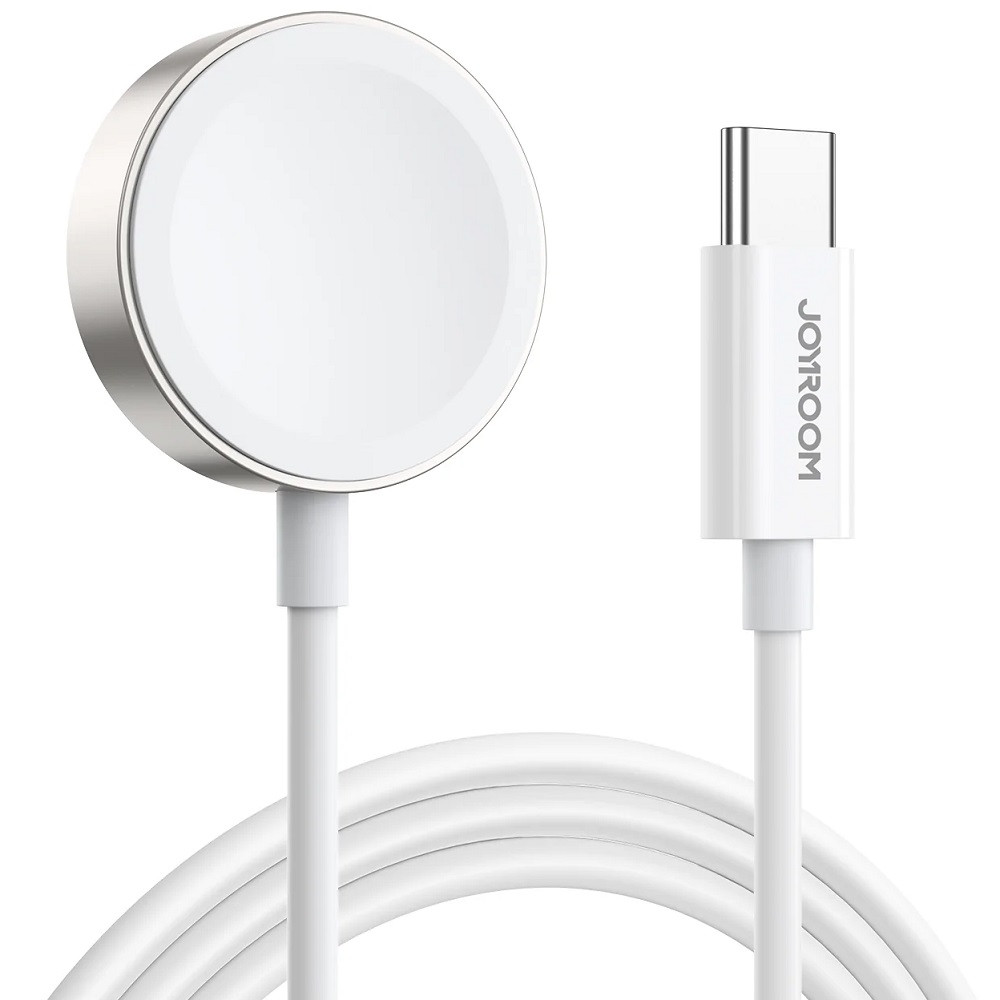 Apple Watch töltő, USB Type-C kábellel, 120 cm, 2.5W, mágneses, Joyroom S-IW004, fehér akciós termékkép 1