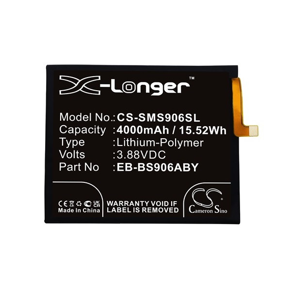 Samsung Galaxy S22 Plus 5G SM-S906, Akkumulátor, 4000 mAh, Li-Polymer, Cameron Sino, kompatibilis akciós termékkép 1