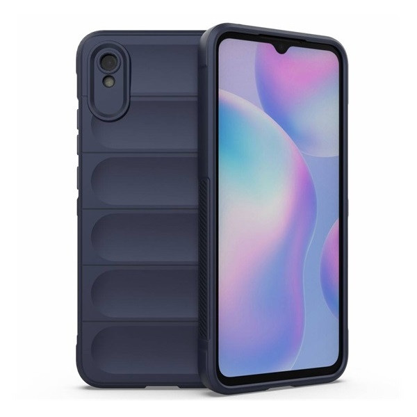 Xiaomi Redmi 9A / 9AT / 9i, Szilikon tok, közepesen ütésálló, 3D minta, sötétkék akciós termékkép 1