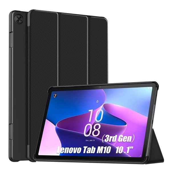 Lenovo Tab M10 (10.1) (3. generáció) TB-328, mappa tok, Trifold, fekete akciós termékkép 1