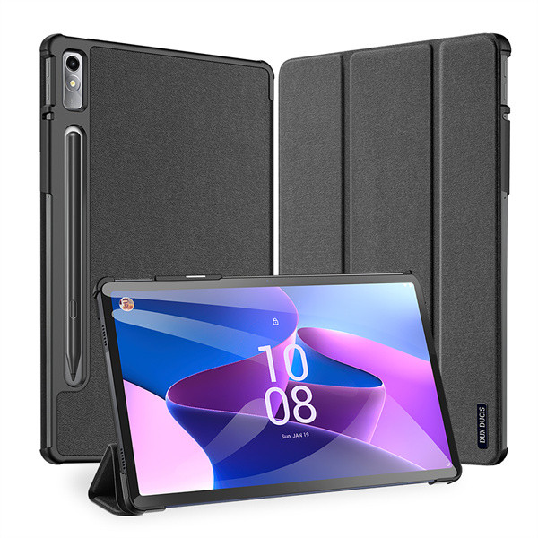 Lenovo Tab P11 Pro (11.2) (2. generáció) TB-132FU, mappa tok, érintőceruza tartó, Trifold, Dux Ducis Domo, fekete akciós termékkép 1