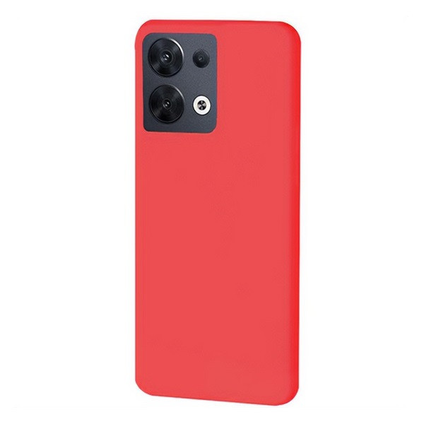 Oppo Reno8 5G, Szilikon tok, piros akciós termékkép 1