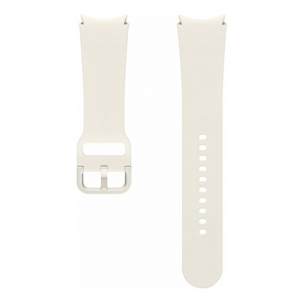 Samsung Galaxy Watch 6 / Watch 6 Classic, szilikon pótszíj, M / L méret, állítható, izzadtságátló, sport, krém, gyári akciós termékkép 1