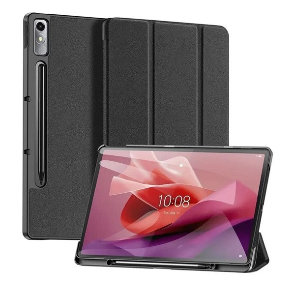 Lenovo Tab P12 (12.7) TB-370, mappa tok, Trifold, érintőceruza tartó, Dux Ducis Domo, fekete akciós termékkép 1