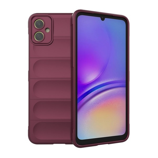 Samsung Galaxy A05 SM-A055F, Szilikon tok, közepesen ütésálló, 3D minta, bordó akciós termékkép 1