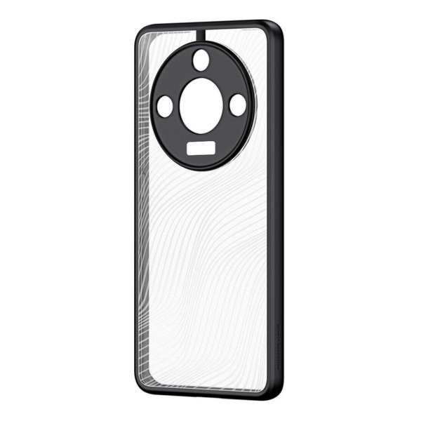 Huawei Honor Magic 6 Lite / X9b / X50, Műanyag hátlap védőtok + szilikon keret, hullám minta, Dux Ducis Aimo, áttetsző/fekete akciós termékkép 1