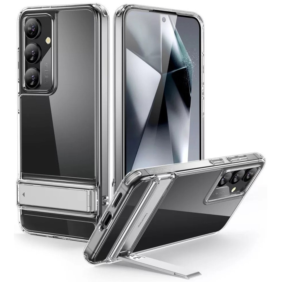 Samsung Galaxy S24 SM-S921, Szilikon tok, légpárnás sarok, kitámasztóval, ESR Air Shield Boost, átlátszó akciós termékkép 1