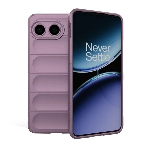OnePlus Nord 4, Szilikon tok, közepesen ütésálló, 3D minta, lila akciós termékkép 1