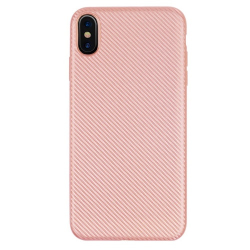 Apple iPhone XS Max, TPU szilikon tok, karbon minta, vörösarany akciós termékkép 1