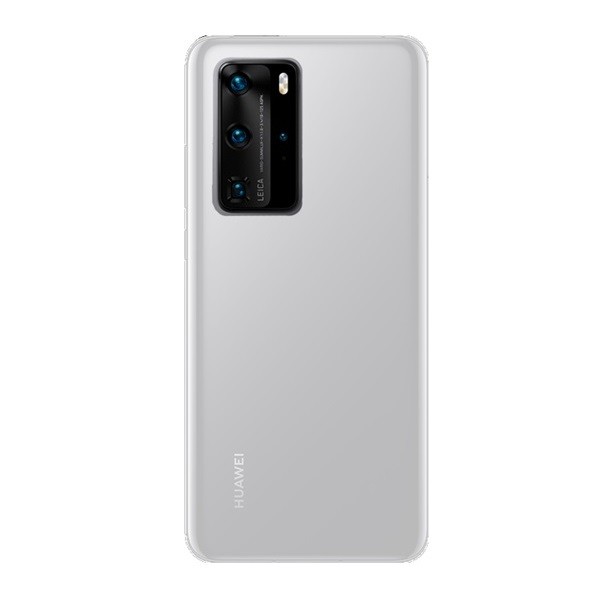 Huawei P40 Pro, Műanyag hátlap védőtok, gumírozott, áttetsző akciós termékkép 1