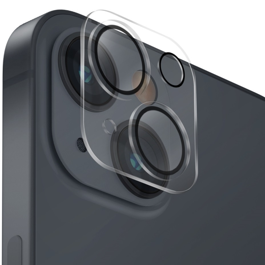 Apple iPhone 14 / 14 Plus, Kamera lencsevédő fólia, ütésálló fólia, Tempered Glass (edzett üveg), Uniq Optix, Clear akciós termékkép 1