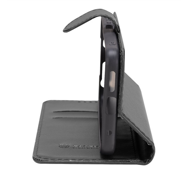 Telekom T Phone 2 Pro 5G, Oldalra nyíló tok, stand, kártyatartóval, csatos, Tactical Field Notes, fekete akciós termékkép 1