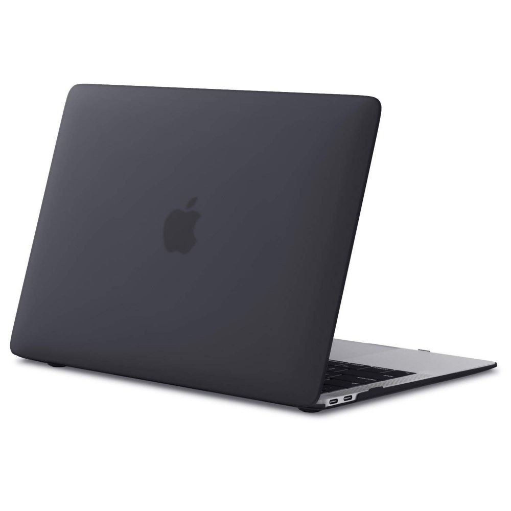 Apple MacBook Air 13 (2018 / 2019 / 2020), Műanyag hátlap védőtok, Tech Protect SmartShell, fekete akciós termékkép 1