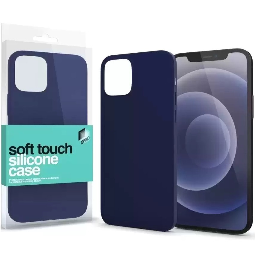 Apple iPhone 11 Pro, Szilikon tok, Xprotector Soft Touch, sötétkék akciós termékkép 1