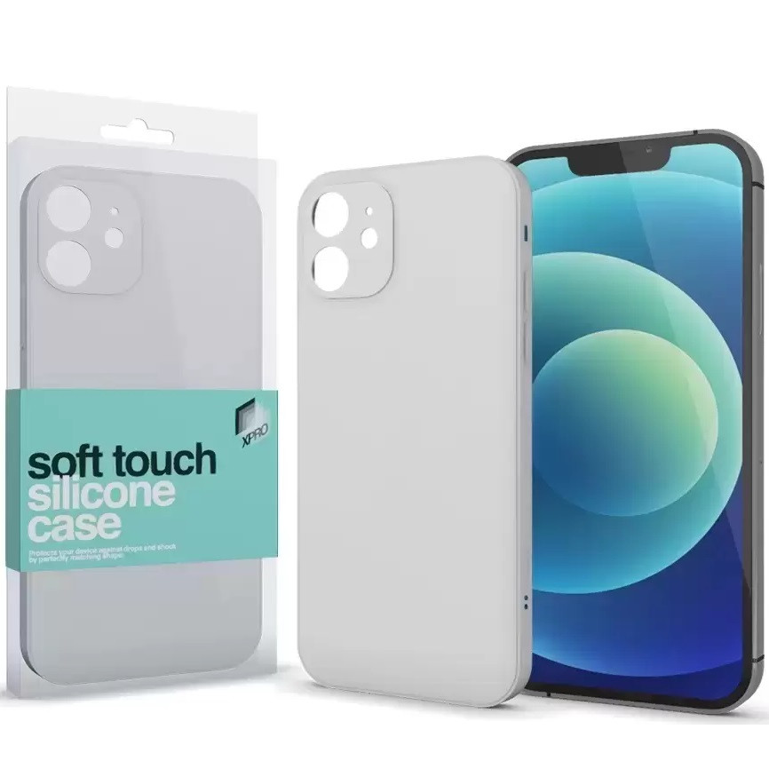 Apple iPhone 11 Pro Max, Szilikon tok, Xprotector Soft Touch Slim, tört-fehér akciós termékkép 1