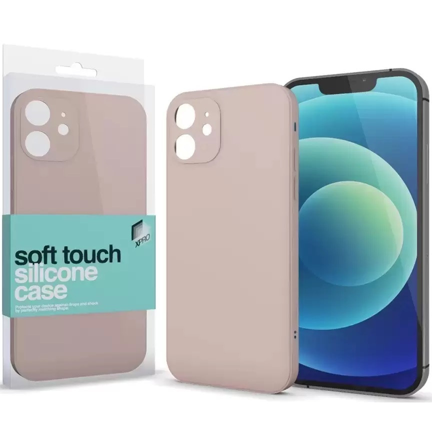 Apple iPhone X / XS, Szilikon tok, Xprotector Soft Touch Slim, púder-pink akciós termékkép 1