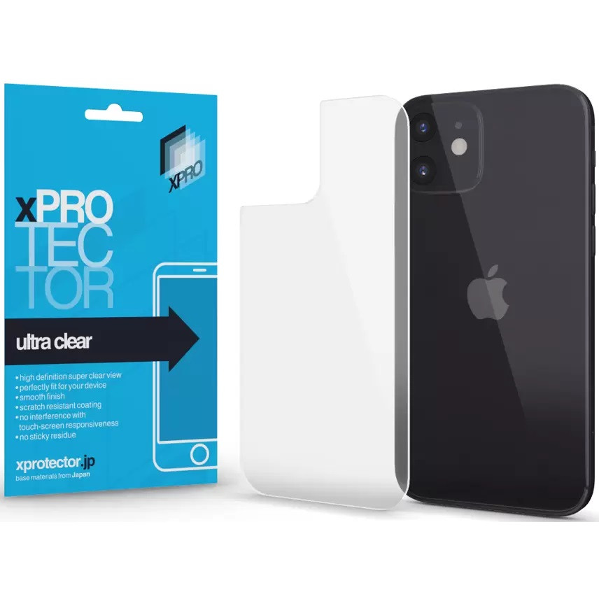 Apple iPhone 13, Kijelzővédő fólia (az íves részre NEM hajlik rá!), hátlapi, Xprotector Ultra Clear, Clear Prémium akciós termékkép 1